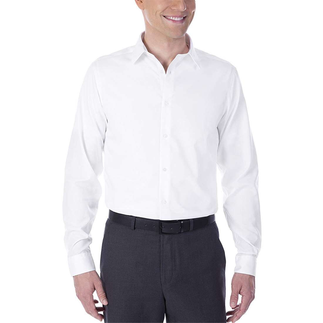 Calvin Klein Men Slim Fit Non-Iron Herringbone Point Collar Dress Shir bntny Calvin Klein Men Slim Fit Non-Iron Herringbone Point Collar Dress Shir bntny