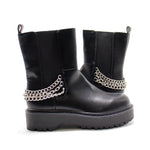 Wild Pair Women Rocksann Chain Zipper Ankle Boots