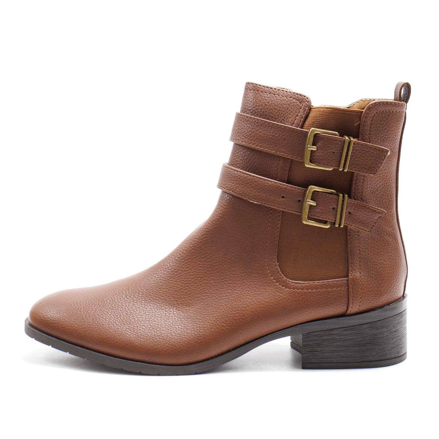 Kenneth Cole REACTION Women's Salt Biker Chelsea Boot With Jewel Buckles