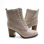 Journee Collection Women Baylor Lace Up Stacked Heel Boot