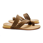 Journee Collection Women Consuelo Faux Leather Slip On Sandal