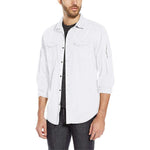 Calvin Klein Men Garment Dyed Aviator Shirt