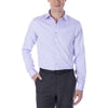 Calvin Klein Men Slim Fit Non-Iron Herringbone Point Collar Dress Shirt